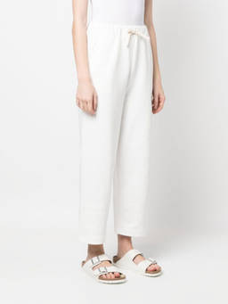 Joshua Sanders - White Smiley Logo Track Pant