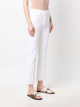 Mother Denim - White Flared Ankle Denim Jeans (25)