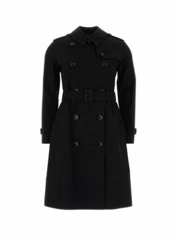 Burberry - Black Shirt Collar Trench Coat (XXS)