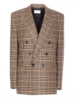 Saint Laurent - Brown Double Breasted Blazer (L)