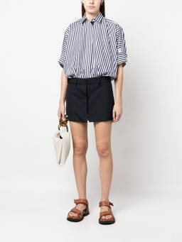 Sacai - Navy Blue Poplin Shirt Dress