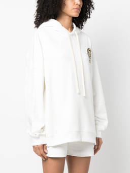 Joshua Sanders - White Smiley Logo Cotton Hoodie