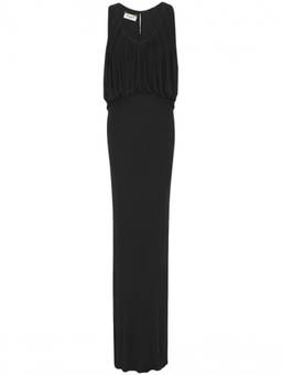 Saint Laurent - Black Long Jersey Dress