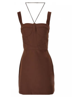 Nensi Dojaka - Brown Maddie Dress (S)