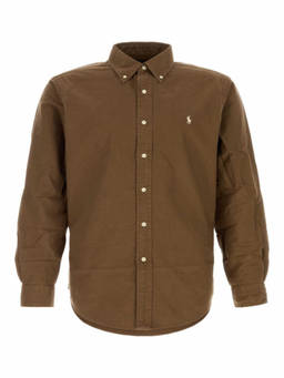 POLO RALPH LAUREN - Brown Regular Logo Shirt (S)