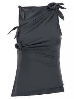 Coperni - Grey Asymmetric Flower Top (XS)