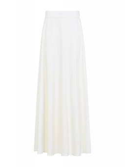 Ralph Lauren Collection - Cream Solid Midi Skirt