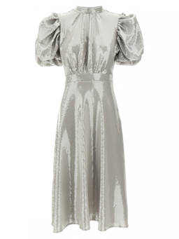 Rotate Birger Christensen - Grey Sequin Midi Dress (S)