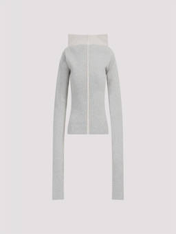 Rick Owens - Grey Wide Collar Cashmere Sweater (M)