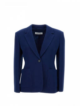 Max Mara - Blue Single-Breasted Blazer (XL)