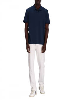 Boss - Navy Blue Solid None Polo T-Shirt