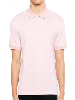 Boss - Pink Solid None Polo T-Shirt