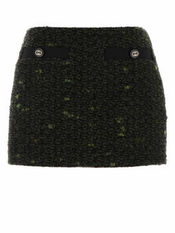 Gucci - Multicolour Embellished Wool Mini Skirt