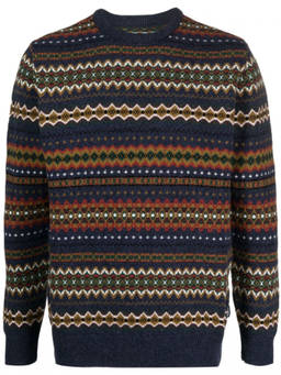 Barbour - Navy Blue Crew Neck Sweater
