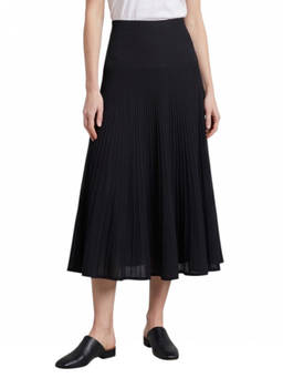Ralph Lauren Collection - Black Pleated Midi Skirt (24)