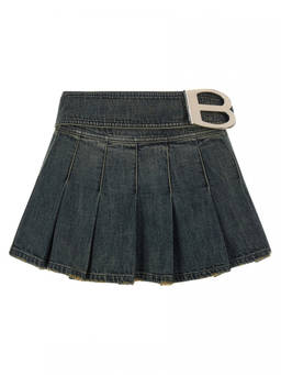 Balenciaga - Blue Pleated Skirt (30)