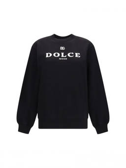 Dolce&Gabbana - Black Logo Crew Neck Sweatshirt