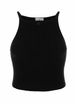 Courreges - Black Viscose Blend Tank Top (M)