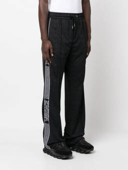 Versace - Black Logo Pattern Joggers