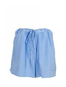 Miu Miu - Light Blue Cotton Shorts
