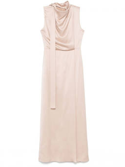 Fendi - Beige Satin Long Dress (S)