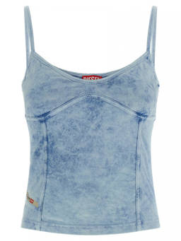 Diesel - Light Blue Denim Jersey Top
