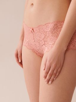 La Vie En Rose - Lace Cheeky Panty Pink