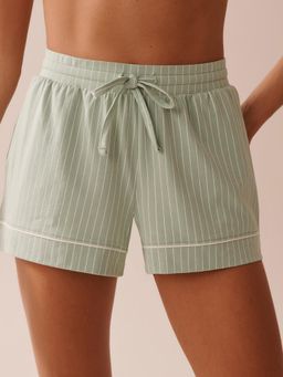 La Vie En Rose - Cotton Shorts Green
