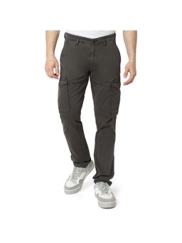 Spykar - Men Grey Regular Fit Mid Rise Casual Cargo Pant