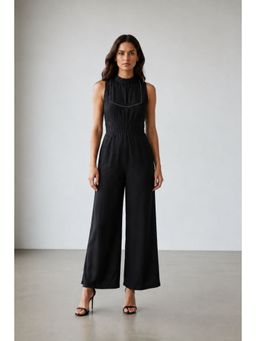 Virgio - Ethnic Motifs Viscose High Neck Jumpsuit