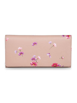 Mai Soli - Pink Leather Cosmos Flap Wallet
