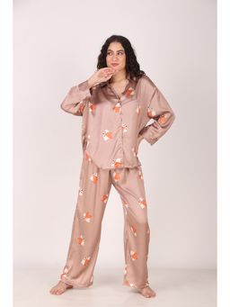 Masha - Mr. Fox Oversized Satin Nightsuit