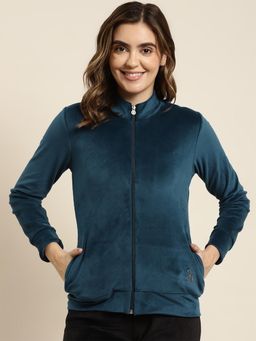 Sweet Dreams - Women Solid Sweatshirt Teal