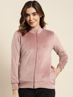 Sweet Dreams - Women Solid Sweatshirt Pink