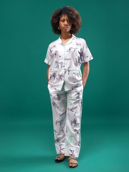 Noite Luxe - Wild Mauve Cotton Pyjama & Shirt