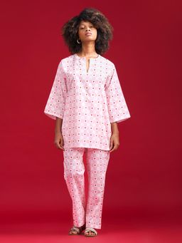 Noite Luxe - Sweetheart Checks Co-Ord Set