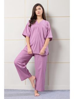 PIU - Womens Night Co-Ord Set Lavender