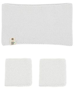 Bharatasya - Unisex Sports Set Running Gym Yoga Unisex Cotton Sweatband And Wristbands - Off White