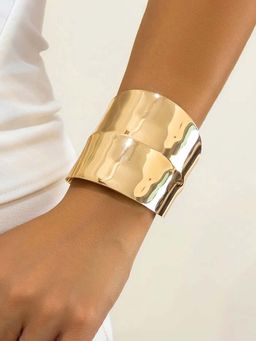 Jewels Galaxy - Women Gold-Plated Bangle-Style Cuff
