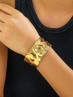 Jewels Galaxy - Women Gold-Plated Stylish Bangle-Style Cuff