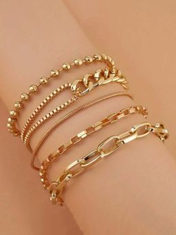 Jewels Galaxy - Women Gold Plated Charm Bracelet