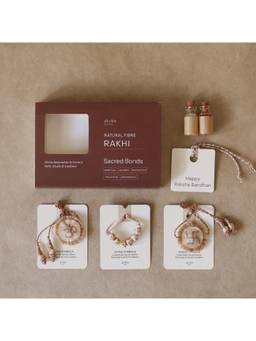 Akiiko - Brown Divine Blessing Rakhi Set