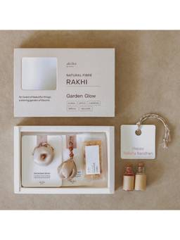Akiiko - Brown Halo Glow Rakhi Set