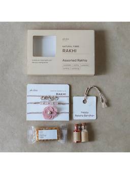 Akiiko - Pink Rosy Aura Rakhi Set