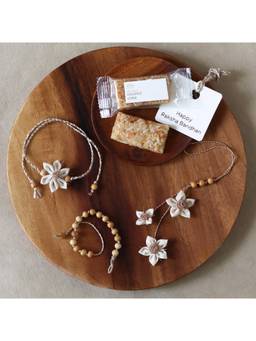 Akiiko - Lavender Jasmine Twirl Rakhi Set