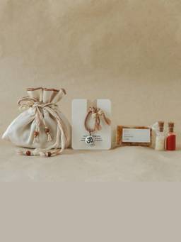 Akiiko - Brown Petite Pouch With Rakhi