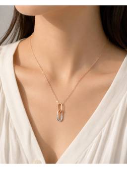 Miora - Rose Gold Lock Necklace