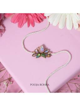 Label Pooja Rohra - Peach Lotus Handmade Rakhi