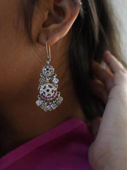 Rangsutra - Leher Silver Earring
