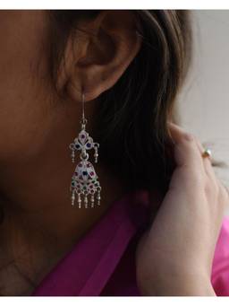 Rangsutra - Kesariya Silver Earring